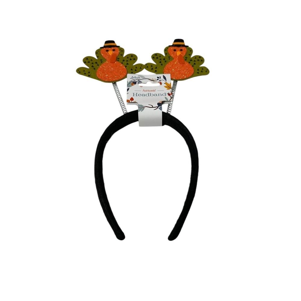 Harvest Thanksgiving Turkey Novelty Headband Fall Bopper Multicolor One Size NEW